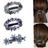 3pcs Hair Barrettes for Women Crystal Rhinestones Hair Clips French Flowers Barrettes Spring Hair Barrettes Clip Hair Styling Accessories