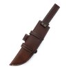 13" long custom handmade leather sheath for 8"—9" cutting blade knife