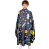 Pelocapa Barber Capes for Kids Hair Cutting Cape Salon Hairdressing Cape for Boys Girls Waterproof & Light Weight & Machine Washable - 39”× 51”(Galaxy Pattern)