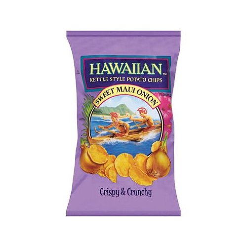 Hawaiian Kettle Sweet Maui Onion Potato Chips 16-ounce Bags (Pack of 2)