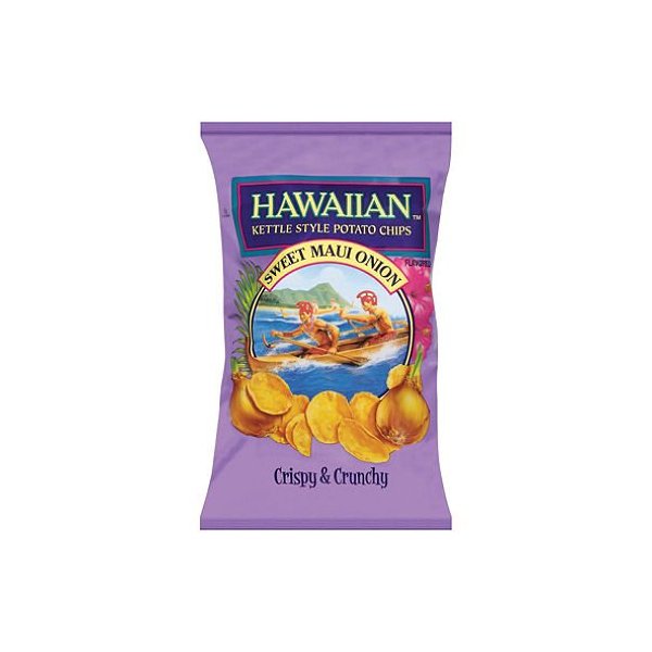 Hawaiian Kettle Sweet Maui Onion Potato Chips 16-ounce Bags (Pack of 2)