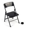 1/6 Scale Black Foldable Chair for 12" Action Figure Accessories Dollhouse Decoration Miniature Furniture