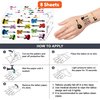 96PCS Love Guitar Music Notes Temporary Tattoos Stickers Themed Birthday Party Decorations Supplies Decor Favors Rock Guitars Musical Instrument Tattoo Gifts For Kids Boys Girls School Prizes Carnival
