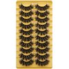 Eyelashes Mink Lashes Fluffy Natural Look False Lashes Wispy Full Eye Lashes 8D 20 mm Long D Curl Strip Eyelashes Pack 10 Pairs Reusable Fake Eyelashes That Look Like Extensions by Goddvenus