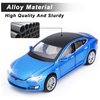 SASBSC Toy Cars Model S Die Cast Metal Model Cars with Door Open Light and Sound Pull Back Car Toys for Boys and Girls 3-12 Years Old