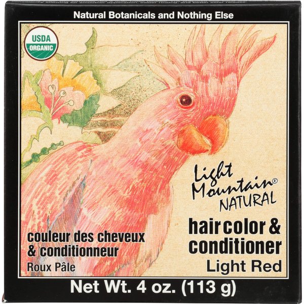 LIGHT MOUNTAIN Organic Strawberry Henna Hair Color, 4 OZ