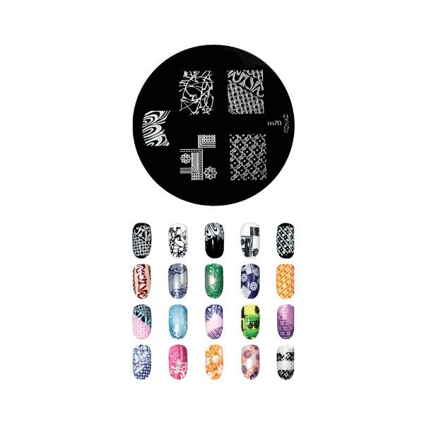 Konad Stamping Nail Art Image Plate M70