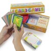 Imagination Generation Set of 4 Classic Children's Card Games with 2 Hands-Free Playing Card Holders – Includes Old Maid, Go Fish!, Crazy Eights, & Alphabet Soup Matching Game