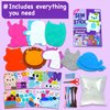 EZCRA 8-in-1 Easy to Do Animal Sewing Projects for Kids - Kids Craft Kits - No Mess Sewing Kit for Kids Age 4,5,6,7,8 - Includes Stickers, Tools with Full Instruction