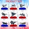 9 Pcs Air Force Party Decorations Supplies Top Air force Gun Honeycomb Table Centerpieces Cutouts for Aircraft Fighter Jet Party Birthday Aviation Plane Theme Party Supplies