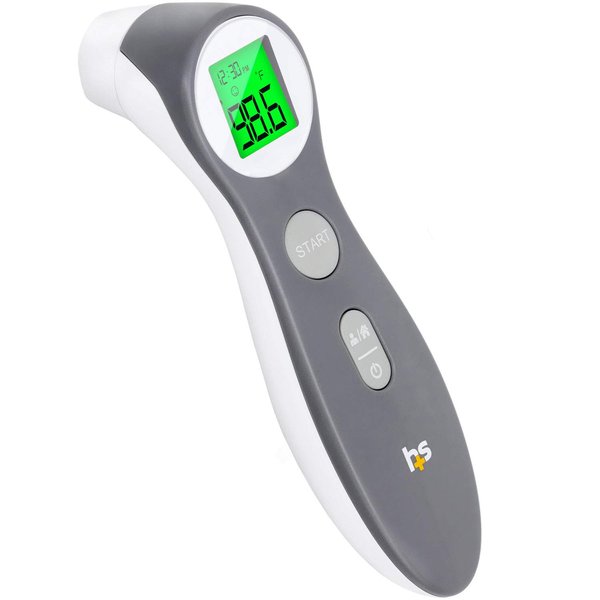 HealthSmart Digital Thermometer for Adults and Children, Forehead Infrared Temperature Gun to Test Objects or Air