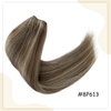 Clip in Hair Extensions Upgrade U-Shaped with 5 Secure Clips Highlight 8P613 Hair Extensions 16 Inch 50g Extensions Ash Brown with Bleach Blonde Hairpieces