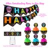 Sugar Skull Happy Halloween Banner Pennant - Sugar Skull Halloween Party Supplies - Halloween Party Decorations - Halloween Decorations - HH