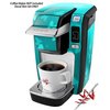 WraptorSkinz Decal Style Vinyl Skin compatible for Keurig K10 / K15 Mini Plus Coffee Makers Bokeh Butterflies Neon Teal (COFFEE MAKER NOT INCLUDED)