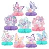 Butterfly Birthday Party Supplies Kit - Butterfly Themed Honeycomb Centerpiece ，Table Decorations for Kids' Butterfly Themed Birthday Party Decorations