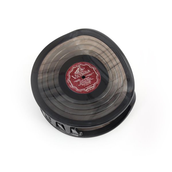 Personalized Acetate Vinyl Record Hair Claw Clip Black Hair Claw 1 Piece