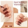 Gellen Coffee Gel Nail Polish, 6 Colors Solid Gel Polish Kit Brown Milky White Beige Colors, Trendy Warm Nail Gel Polish Set Home Salon DIY Manicure Kit