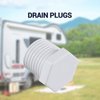 RVPNR 29 Pieces RV Hot Water Heater Drain Plug with Tape, 1/2 Inch NPT Drain Plug White Plastic Drain Plug, Compatible with RV Camper and Atwood Water Heater 11630 91857.