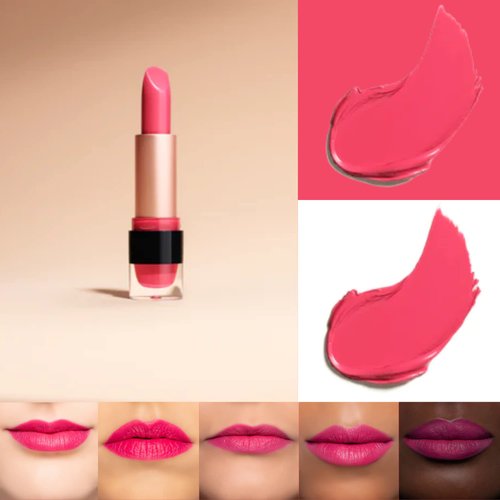 ShikSona Savvy Smokeshow | Vegan, Creamy, Full Coverage Matte Lipstick in a Timeless, Deep Bold Pink shade (with Blue Undertone)