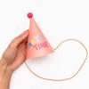 Cheerland 15 pcs Rainbow Hats for Kids Colorful Party Hats Paper Cone Hats Craft Fun Hats Party Supplies