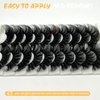 loladook 25 MM Lashes Mink 8D Volume Long Fluffy Mink Lashes D Curl Soft Big Dramatic Strip Fake Lashes 25mm Thick False Eyelashes Pack