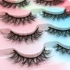 False Eyelashes Faux Mink Lashes Strip Wispy Soft Natural 3D 15mm Fake Eye Lashes (15mm D13)
