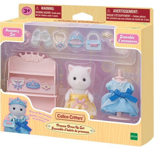 Calico Critters Princess Dress Up Set, Dollhouse Playset with Figure and Accessories