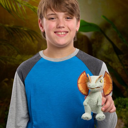 Just Play Jurassic World Dinosaurs Plush Dilophosaurus Stuffed Animals, Kids Toys for Ages 3 Up