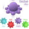 Spectabilis Octopus Pop Fidget Toy 2 Packs, Sensory Squishy Toys Flip It Relieve Anxiety, Lovely Pop Keychains Popits for Boys Kids Adults，Baby Bath Tub Toys, Blue & Green