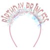 Canitor Princess Headband for Women Girls - Crown Tiara Happy Birthday Party Decorations Dress Up Gifts 4-6