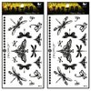 Tattoos 2 Sheets Butterfly dragonfly Vine Chain Necklace Art Fantasy 3D Tattoo Waterproof Stickers Removable Temporary Body Arm Fake Art Sticker Party