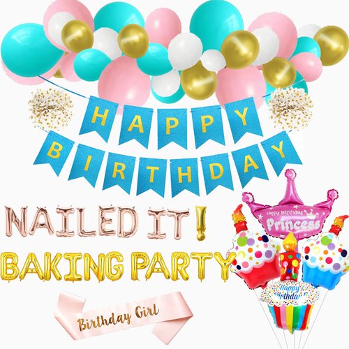 Nailed It Baking Birthday Party Decorations, Baking Themed Birthday Party Decorations, Baking Birthday Party Supplies Party Favors, Cooking Theme Birthday Party Decorations, Chef Themed Birthday Party