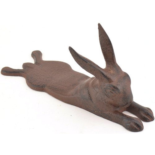 Rabbit Design Cast Iron Door Stop Wedge