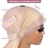 SUPERLOOK Blonde Bob Wig Human Hair 613 Lace Front Wig Human Hair 13X4 lace Front Bob Wig Human Hair Pre Plucked With Baby Hair 210% Density 613 Short Bob Wigs Human Hair for Women 10inch