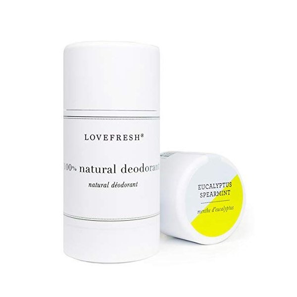 Lovefresh - Natural Deodorant Stick | Handmade, All-Natural, Non-Toxic, Clean Beauty (Unscented, 3.7 oz | 109 ml)