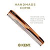 Kent 6T Fine and Wide Tooth Hair Comb - Handmade Styling Comb for Hair Care, Barber Combs and Beard Combs - Grooming Hair Comb for Men, Women and Kids-Hair Care for Wet or Dry, Medium to Thick Hair
