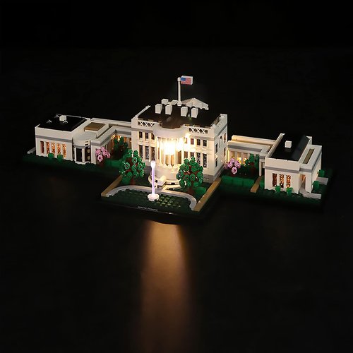 LMTIC Led Lighting Kit for (Architecture The White House) Building Blocks Model-Light Set Compatible with Lego 21054 (NOT Included The Lego Sets)