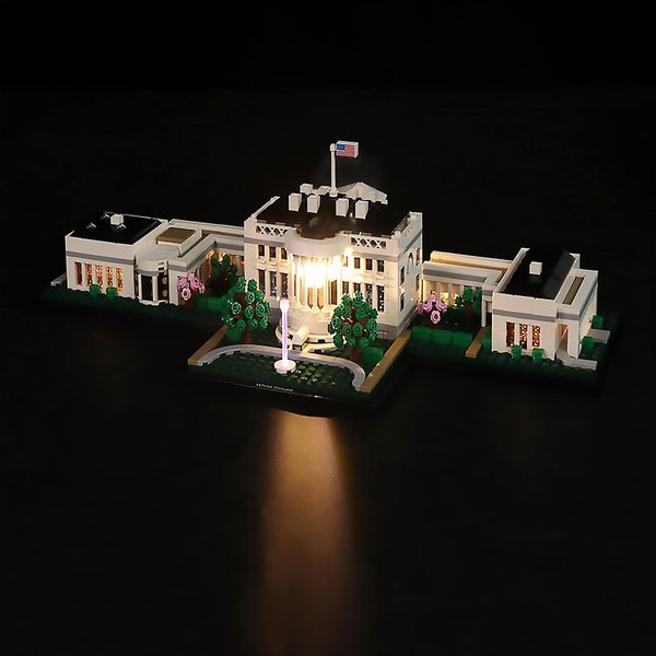 LMTIC Led Lighting Kit for (Architecture The White House) Building Blocks Model-Light Set Compatible with Lego 21054 (NOT Included The Lego Sets)