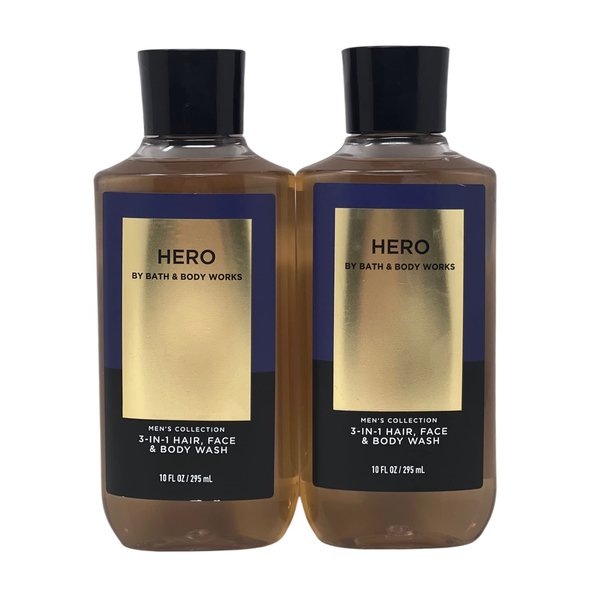 bath&bath Bath and Body Works Oasis For Men 3-in-1 Hair, Face & Body Wash - Value Pack lot of 2 - Full Size (Oasis) 20.0 fluid_ounces