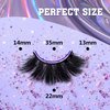 Faux Mink Eyelashes Thick Lashes Fluffy Dramatic False Eyelashes Luxury Volume Soft Handmade Reusable Lashes Pack