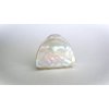 Generic Pearly white iridescent acrylic triangle hair claw clip