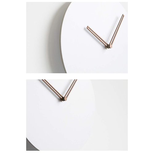 MODIRNATION Wooden Modern Wall Clock, Minimalistic and Stylish, Walnut Hands, Silent Quartz Mechanism, Quality Materials Made from Eco-Friendly MDF and Bamboo, Home Decor for Home/Office (New Town)