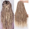 Leeven 8 Packs Pre-Twisted Passion Twists Synthetic Crochet Hair Extensions 12 Roots/pack 22 Inch Ombre Crochet Passion Twist Braiding Hair Curly Ends Twist Hair Ombre Color