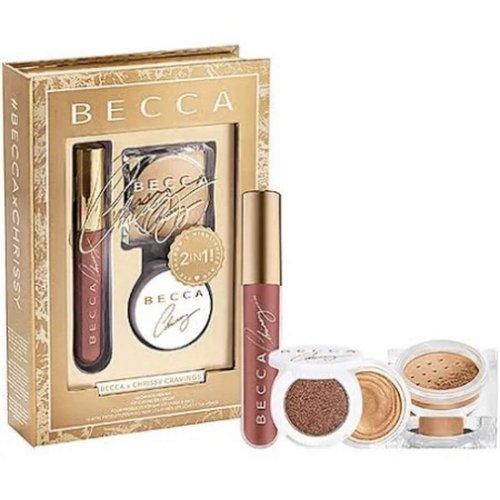 Becca x Chrissy Teigen Cravings Glow Recipe Face Makeup Kit 4 Pc Set