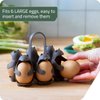Peleg Design Eggbears 3-in-1 Cook, Store and Serve Egg Holder, Bear-Shaped Boiled Egg Cooker for Making Soft or Hard Boiled Eggs, Holds 6 Eggs for Easy Cooking and Fridge Storage