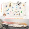 3 Pack Fish Net Decorations for Party,Natural Cotton Hawaiian Party Fishing Net Decorative, Nautical Themed Cotton Fishnet Pirate Party Decor
