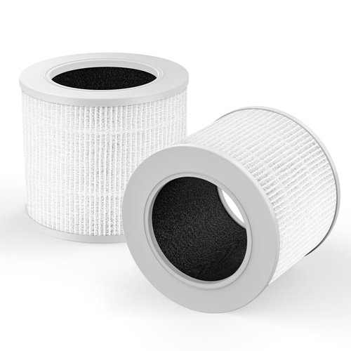 2 Pack Core Mini Filter H13 True HEPA Filters for LEVOIT Core Mini Air Purifier Replacement Filter 3-in-1 HEPA, High-Efficiency Activated Carbon, Replace Part Core Mini-RF