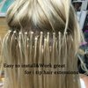 GOTDYA 1000pcs 5mm Hair Extension Beads,Silicone Lined Micro Rings,MicroLink Beads for Hair Extensions,Black