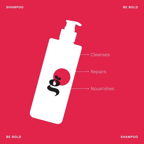 Ginger Milk Natural Care Intensive Repair Shampoo for Dry/Damaged Hair due to Coloring, Chemical Processes, hot styling tools and dryers | BE BOLD (8 oz fl.)