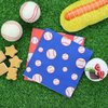 100Pcs Baseball Napkins, Disposable Baseball Paper Napkins, Picnic Napkins for Sports Fans Kid Adult Baseball Birthday Party Supplies, 13 x 13 Inches